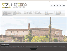 Tablet Screenshot of netzeroarquitectura.com